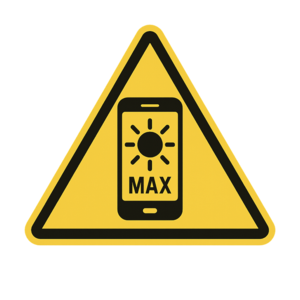 Maximum screen brightness